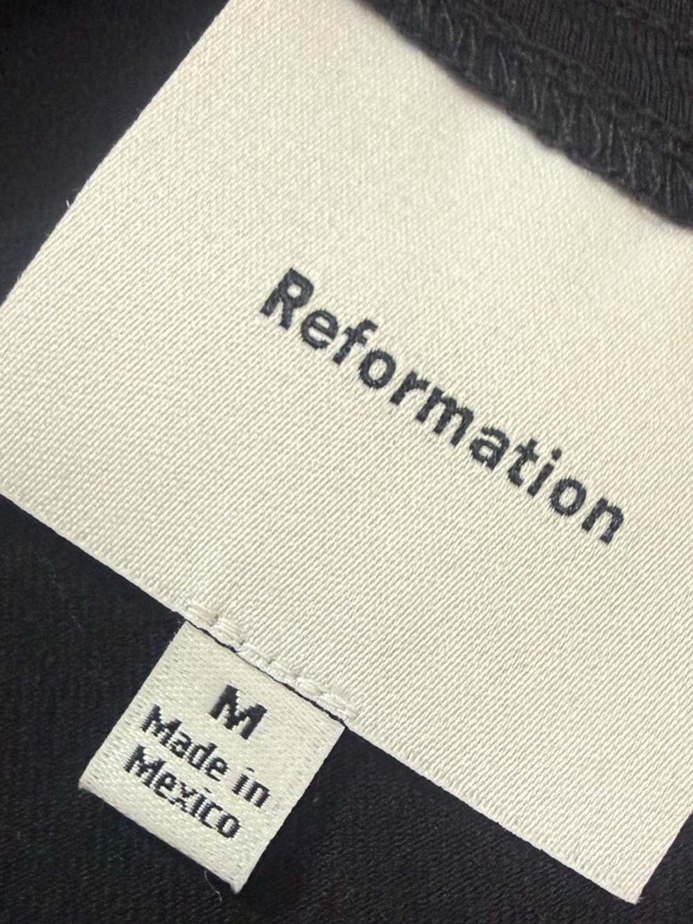 Reformation NEW Willow Knit Black Mini Dress - Picture 5 of 11